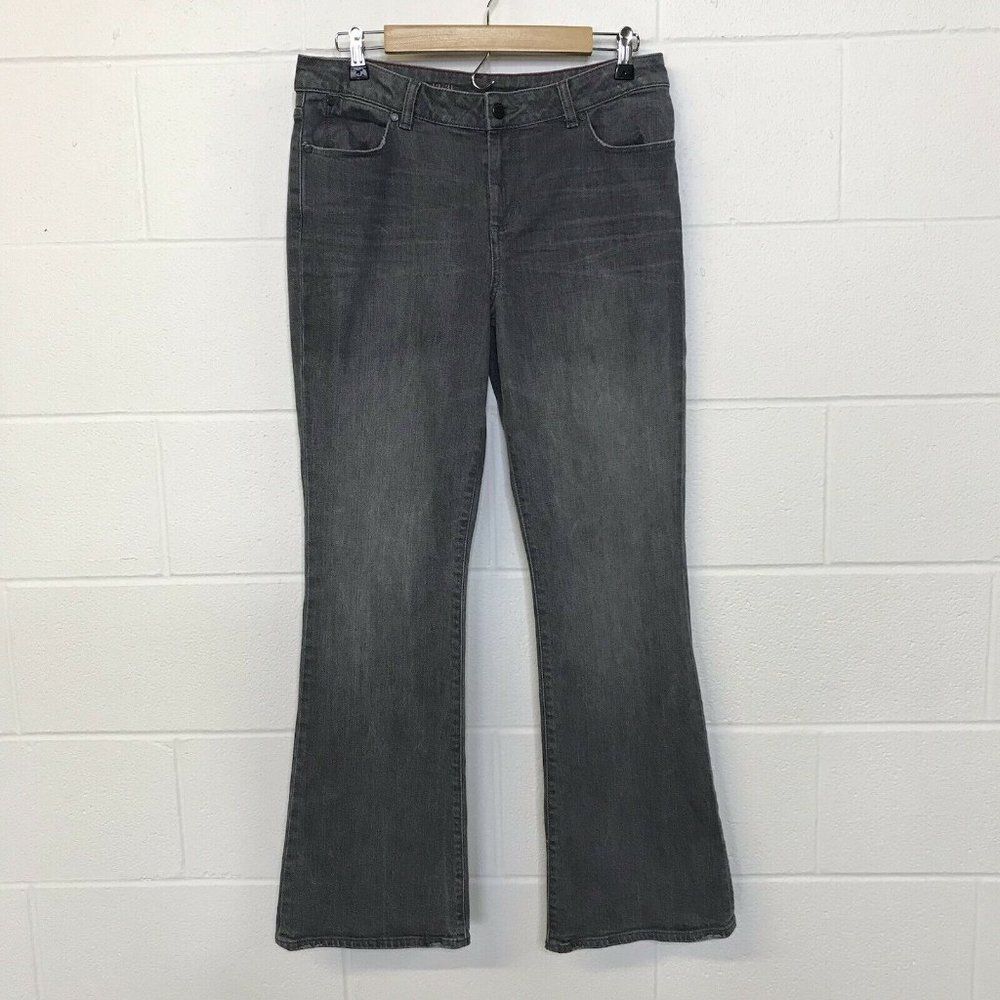 Talbots Signature boot Womens Bootcut Denim Gray Jeans Size 12/31
